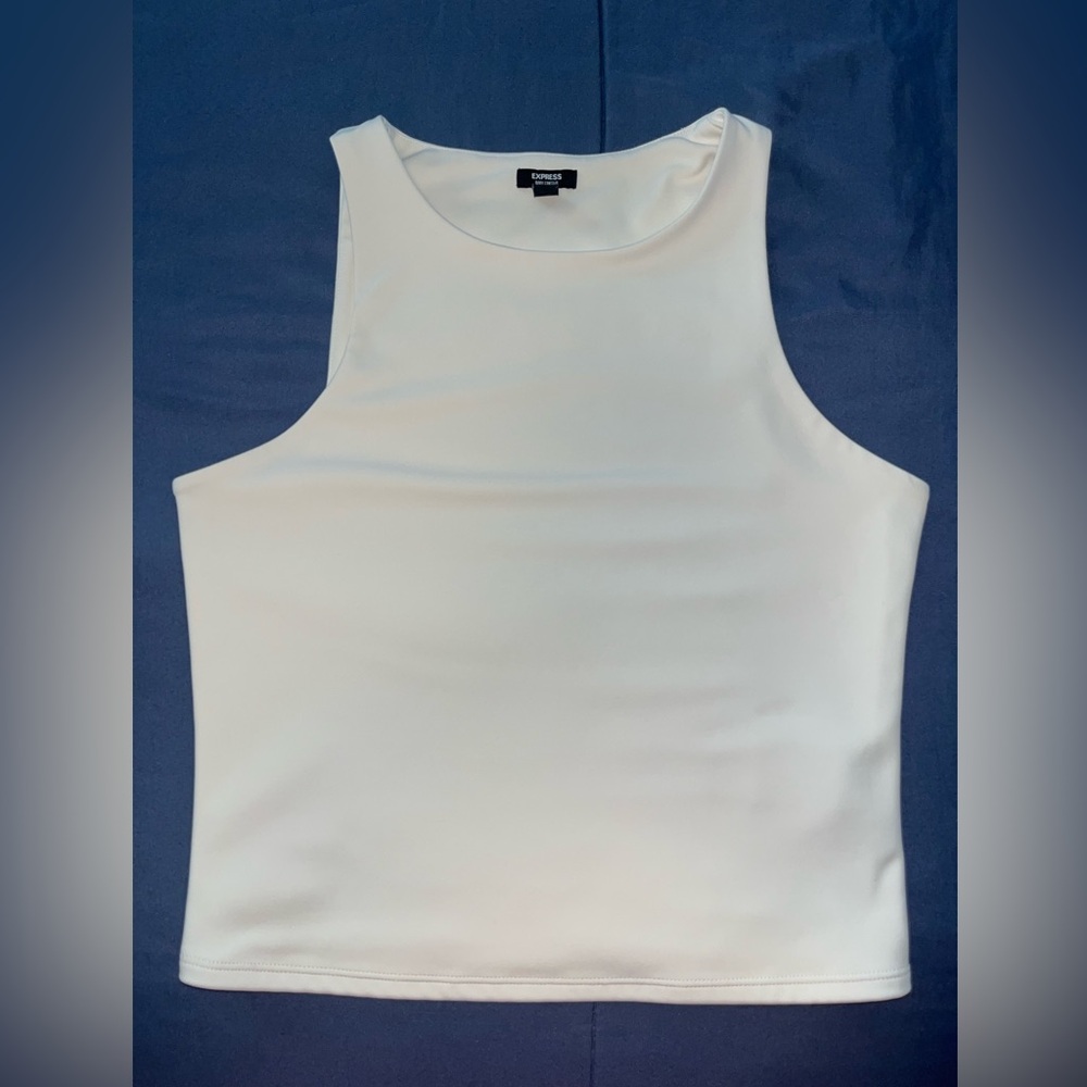 LIKE NEW Express Body Contour Tank - Cream - Sz Medium